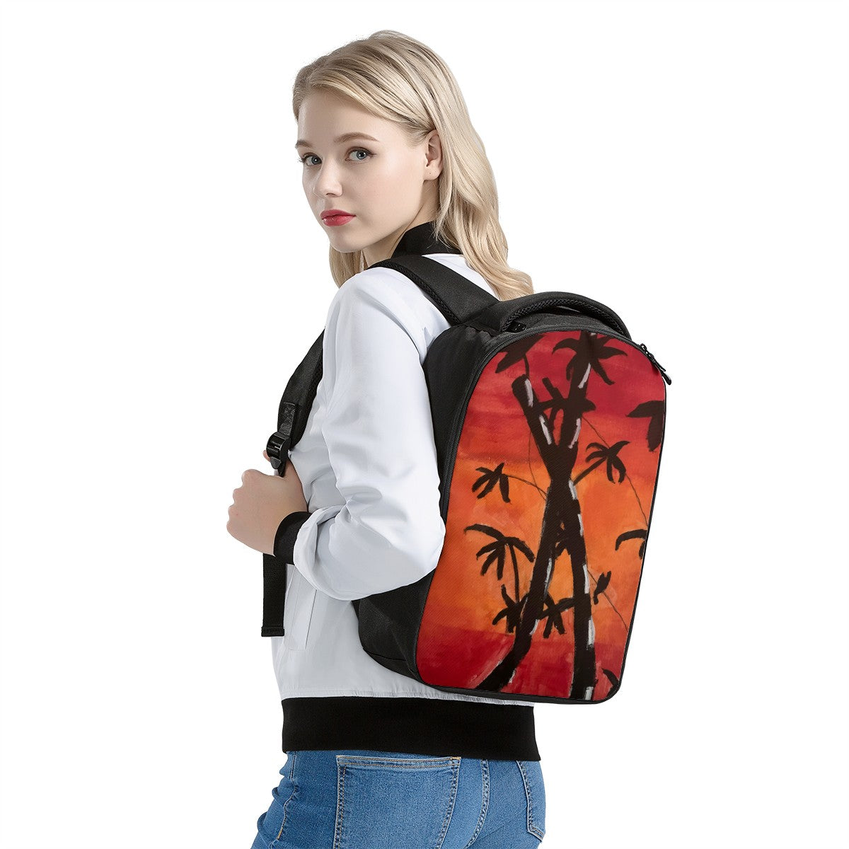 Bamboo at Sunset Laptop Backpack