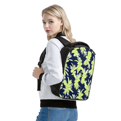 Palm Fronds - Lime Green and Black Laptop Backpack