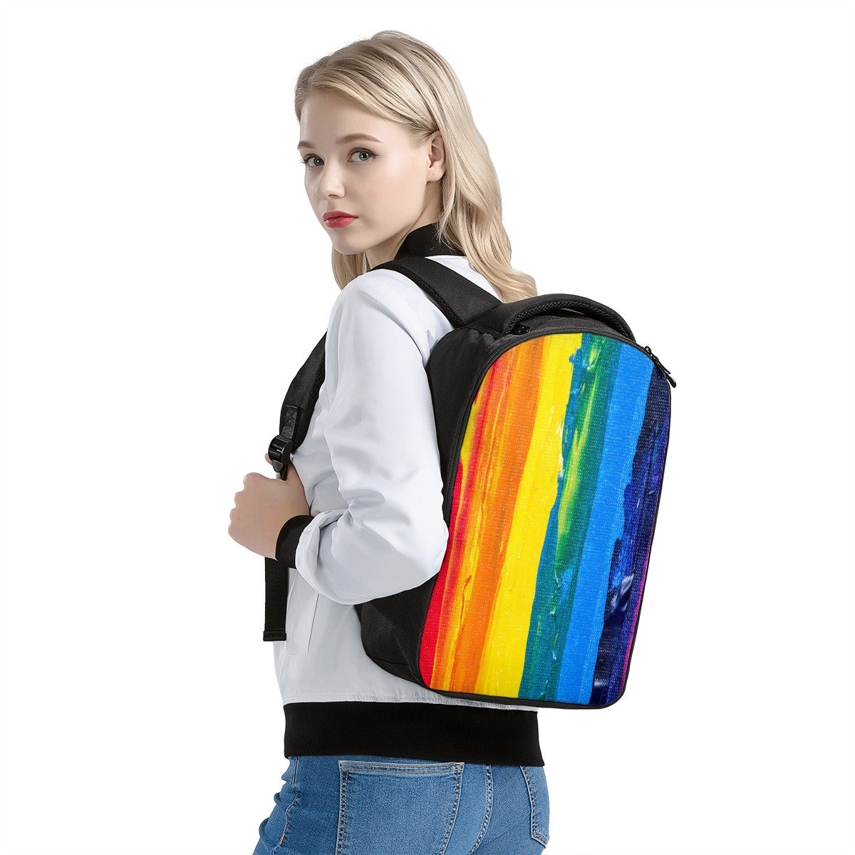 Rainbow Painting Laptop Backpack