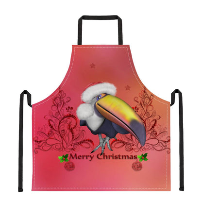 Luxtrini Funny Coutan Wish you a Merry Christmas Apron