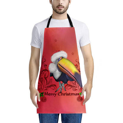 Luxtrini Funny Coutan Wish you a Merry Christmas Apron