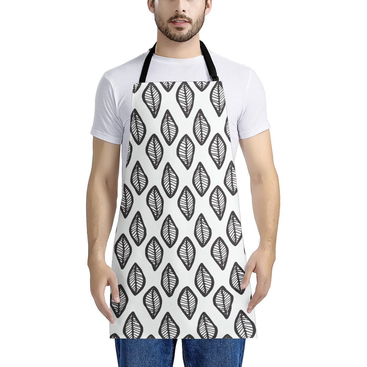 Luxtrini African | Ethnic | Mudcloth | #16 Black and White Apron