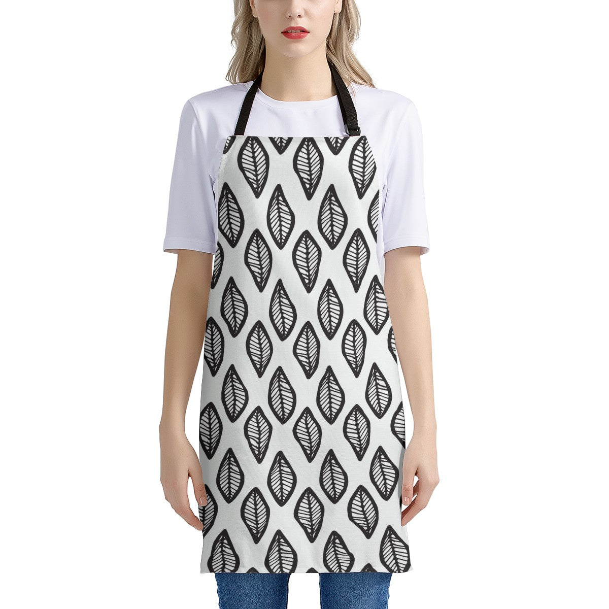 Luxtrini African | Ethnic | Mudcloth | #16 Black and White Apron