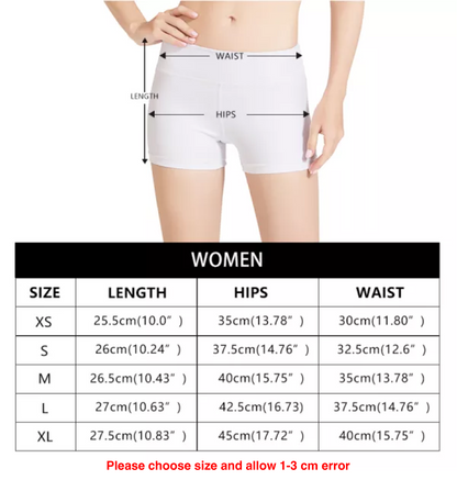 Lauae Purple and Yellow Women's All Over Print Casual Shorts