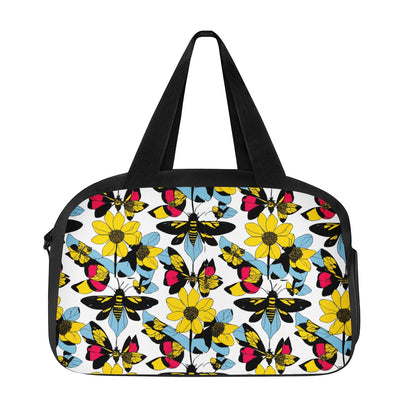 Bees and Sunflowers Travel Luggage Bag