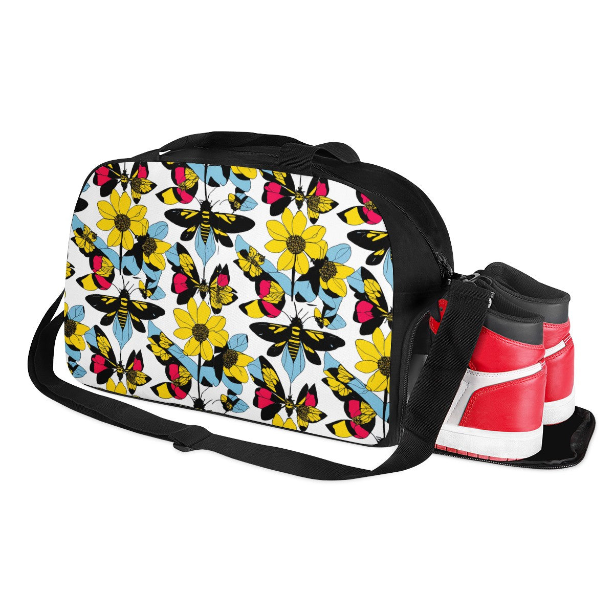 Bees and Sunflowers Travel Luggage Bag