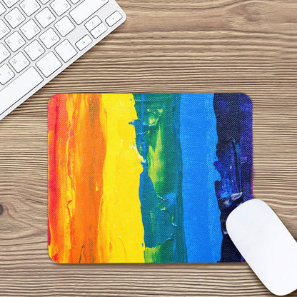 Rainbow Painting Mouse Pad - Desk Decor - Office Decor