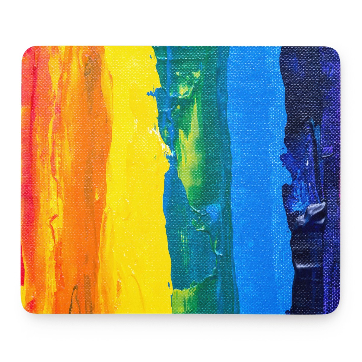 Rainbow Painting Mouse Pad - Desk Decor - Office Decor