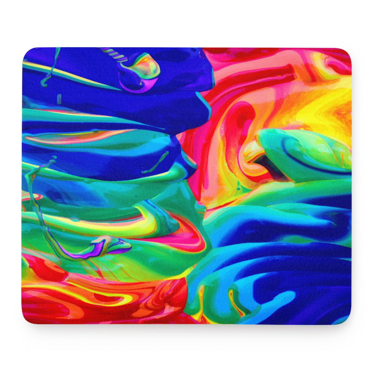 Rainbow Confusion Mouse Pad - Desk Decor - Office Decor