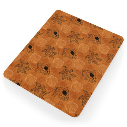 Sea Shell Ocean Design in Orange Mouse Pad - Desk Decor - Office Decor
