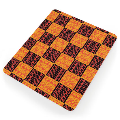 Black and Orange Tribal - Mouse Pad - Desk Decor - Office Decor