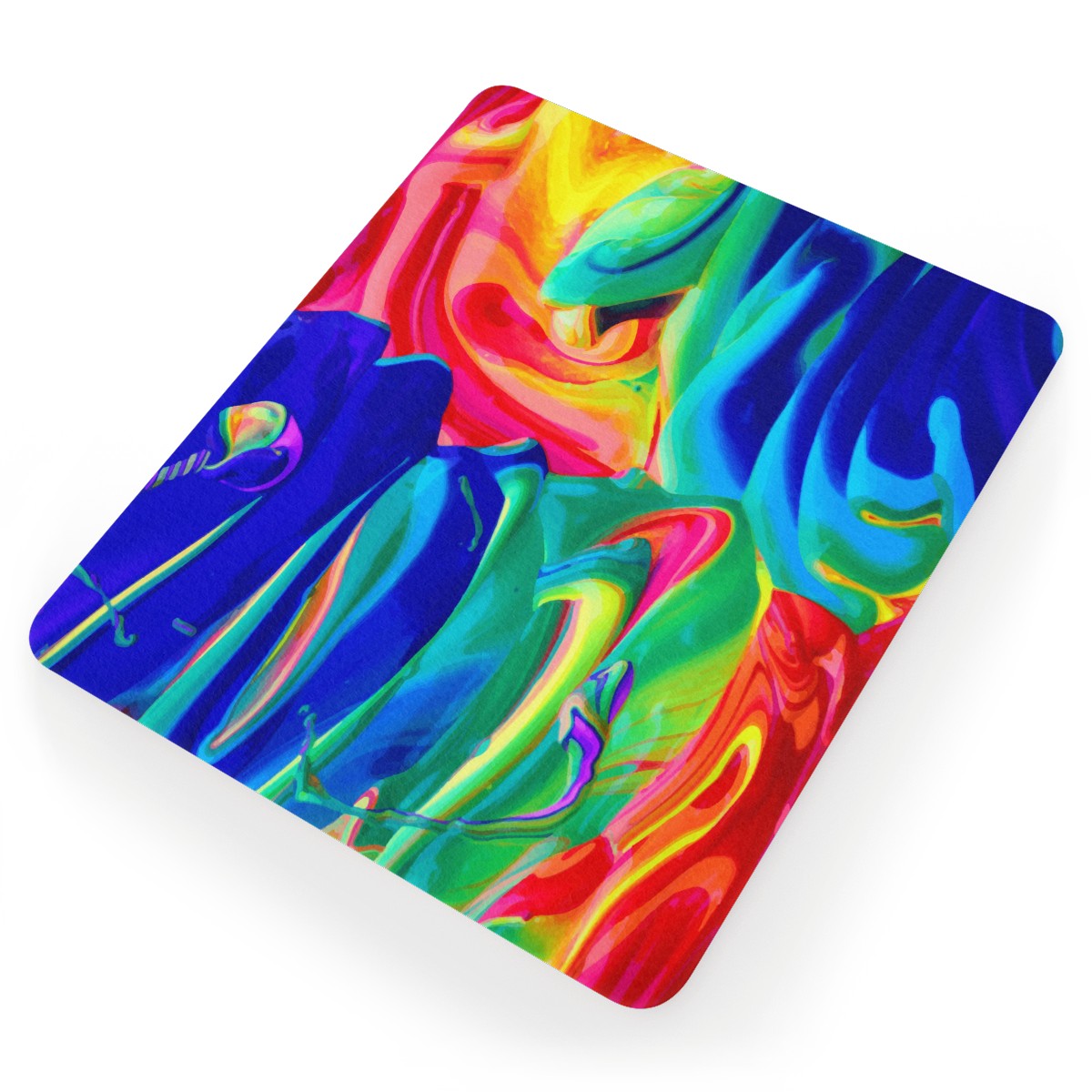 Rainbow Confusion Mouse Pad - Desk Decor - Office Decor