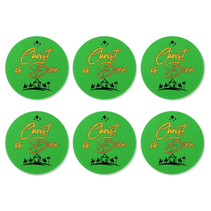 6 Pieces Cup Mats Set - Merry Christmas - Luxtrini, LLC