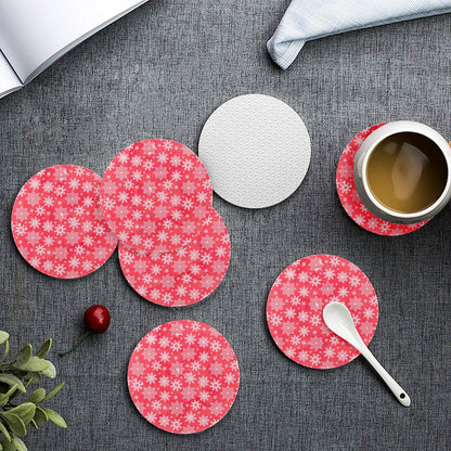 6 Pieces Cup Mats Set - Merry Christmas - Luxtrini, LLC