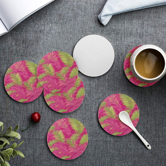 6 Pieces Cup Mats Set - Coasters - Sago Palms