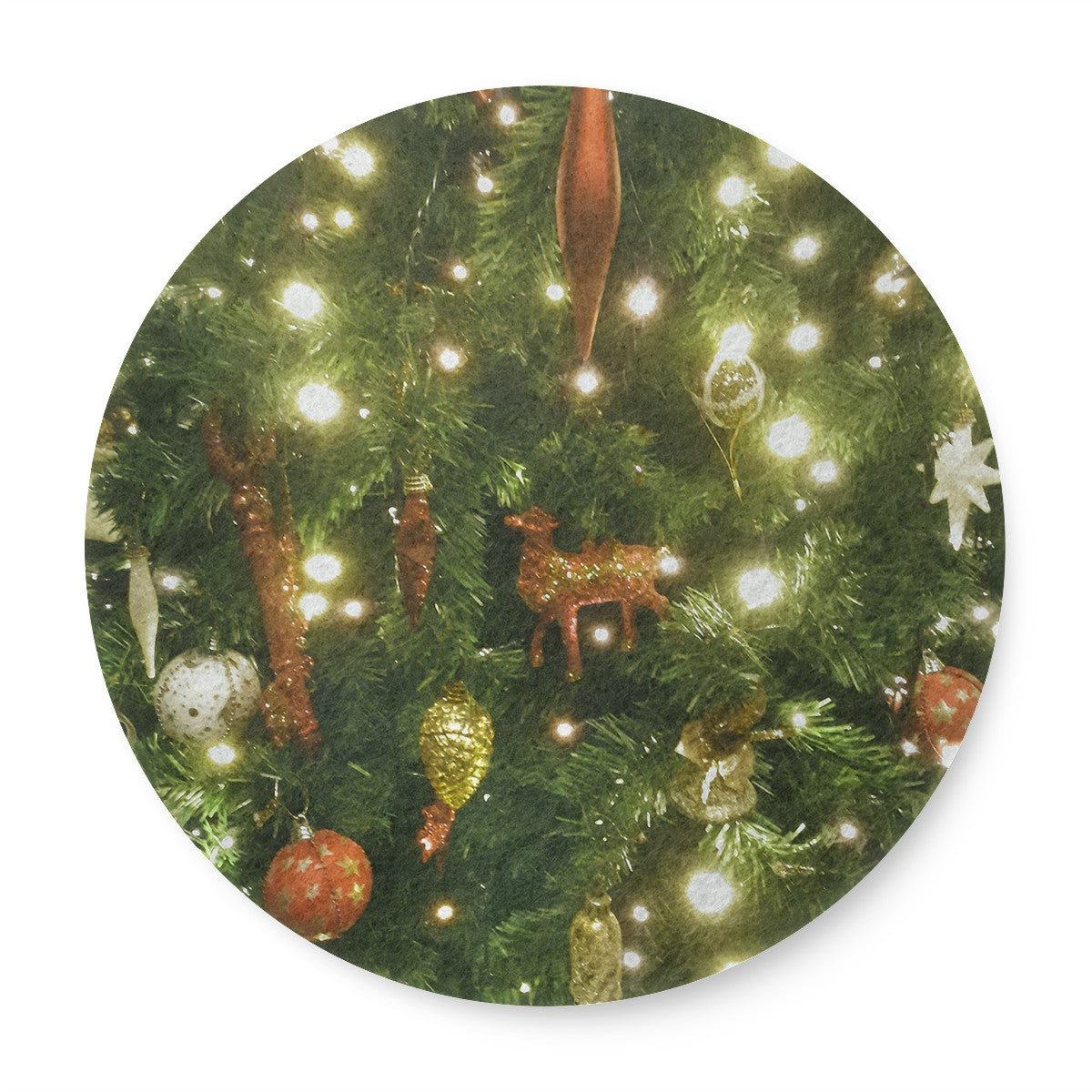 6 Pieces Cup Mats Set - Coasters - Christmas Tree Decoration Photo