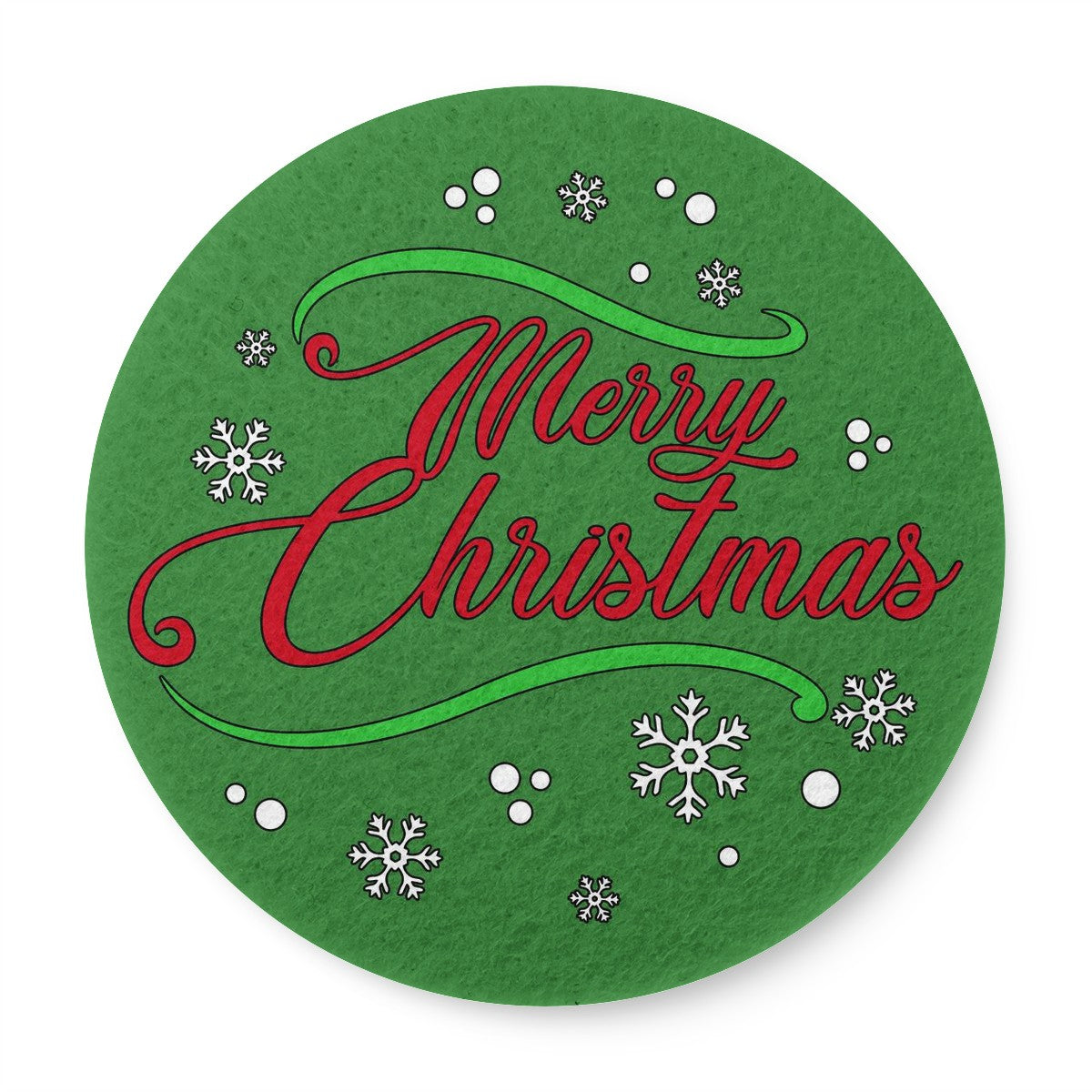 6 Pieces Cup Mats Set - Merry Christmas - Luxtrini, LLC