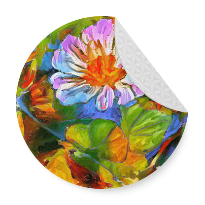 6 Pieces Cup Mats Set - Coasters - Petunia Flower