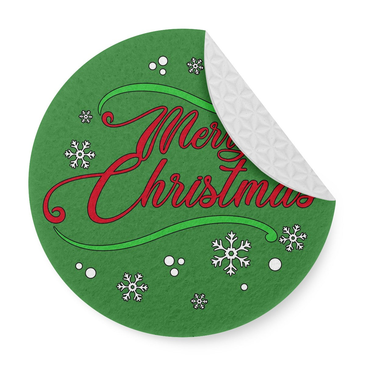 6 Pieces Cup Mats Set - Merry Christmas - Luxtrini, LLC