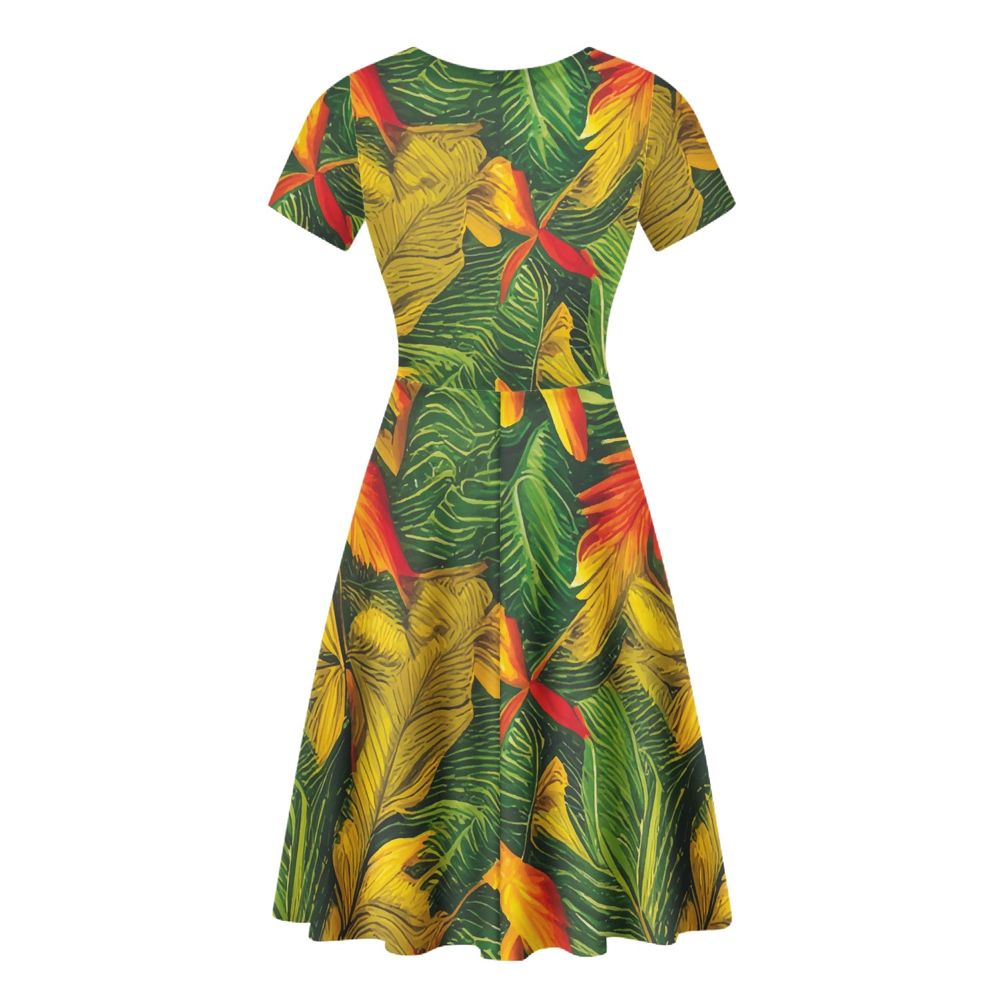 Poison Ivy Women Scoop Neck Ruffle Dress