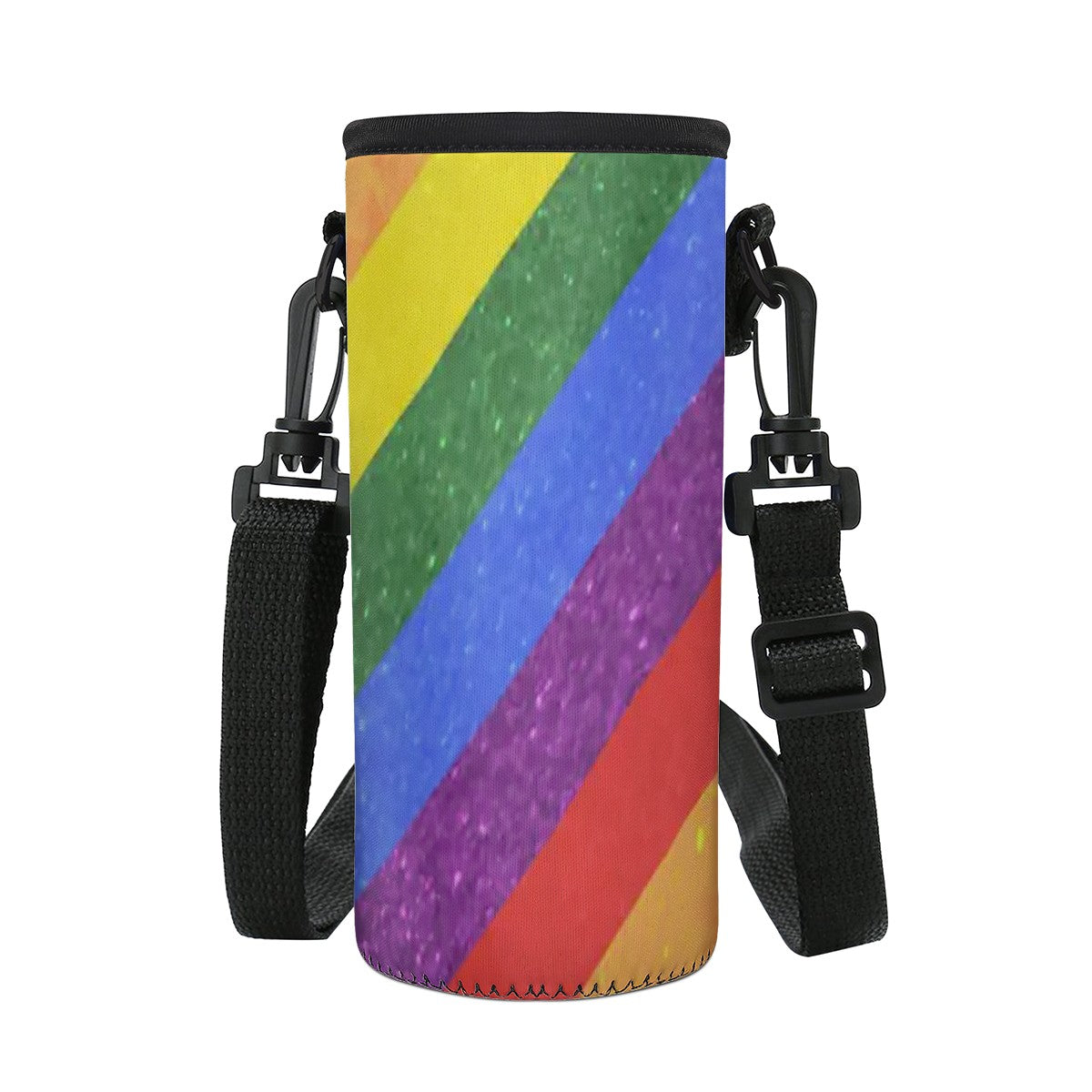 LGBT Pride Motif Pattern S Water Bottle Carrier Bag - Luxtrini, LLC