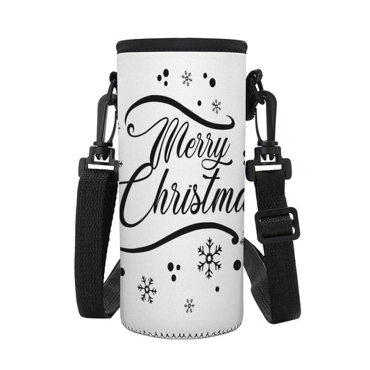 S Water Bottle Carrier Bag - Merry Christmas - Merry Christmas - Luxtrini, LLC