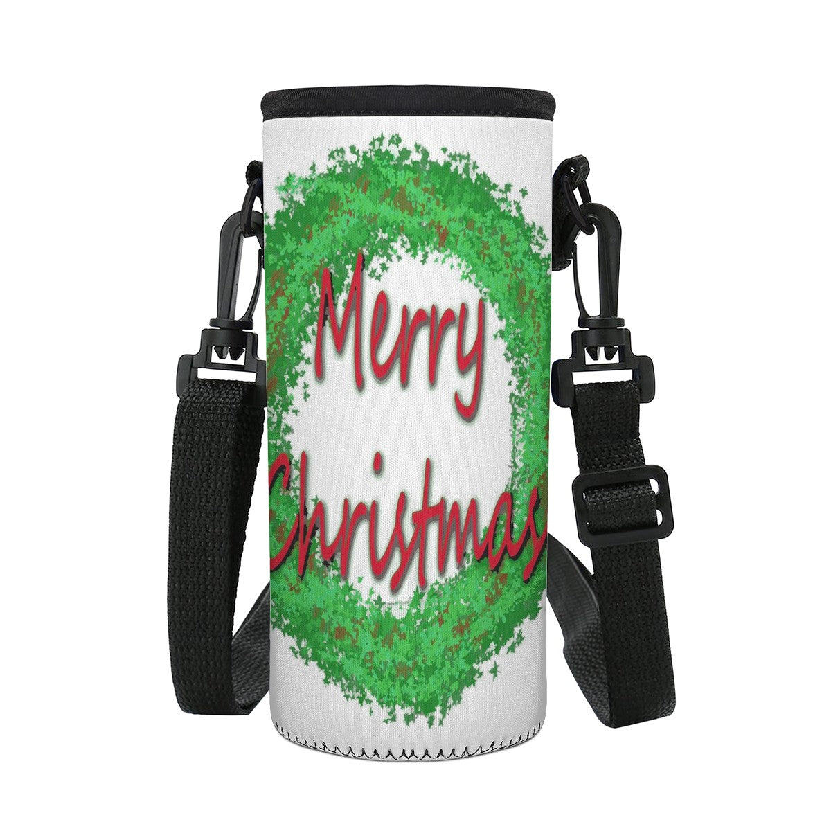 S Water Bottle Carrier Bag - Merry Christmas - Luxtrini, LLC