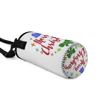 S Water Bottle Carrier Bag - Merry Christmas - Luxtrini, LLC