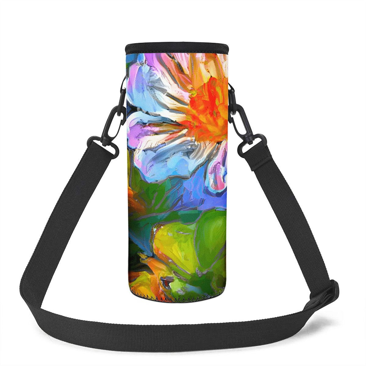 Petunia Flower L Water Bottle Carrier Bag - Luxtrini, LLC