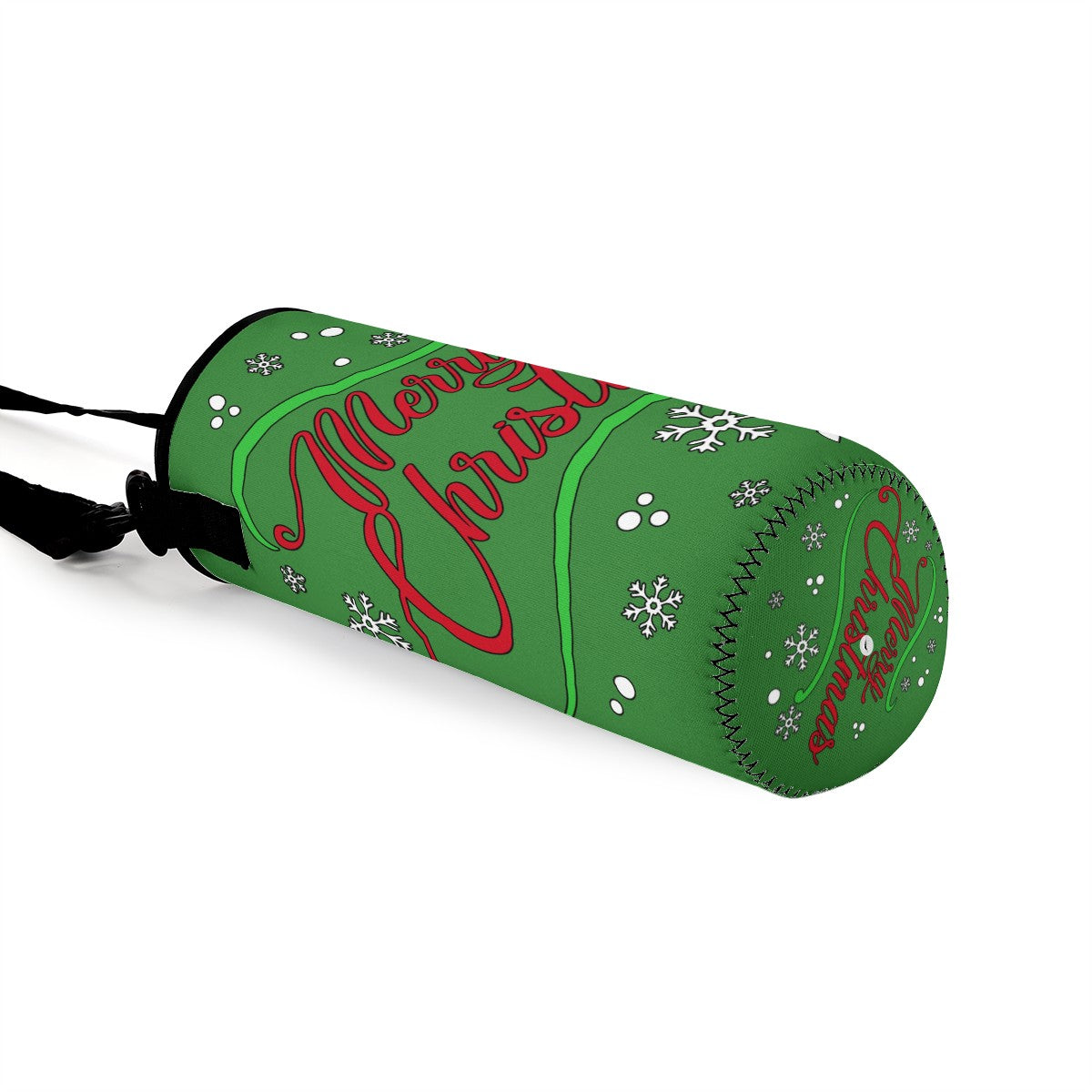 L Water Bottle Carrier Bag - Merry Christmas - Luxtrini, LLC