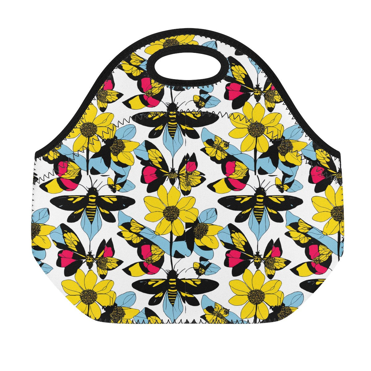 Bees and Sunflowers Neoprene Lunch Bags