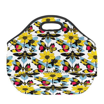 Bees and Sunflowers Neoprene Lunch Bags