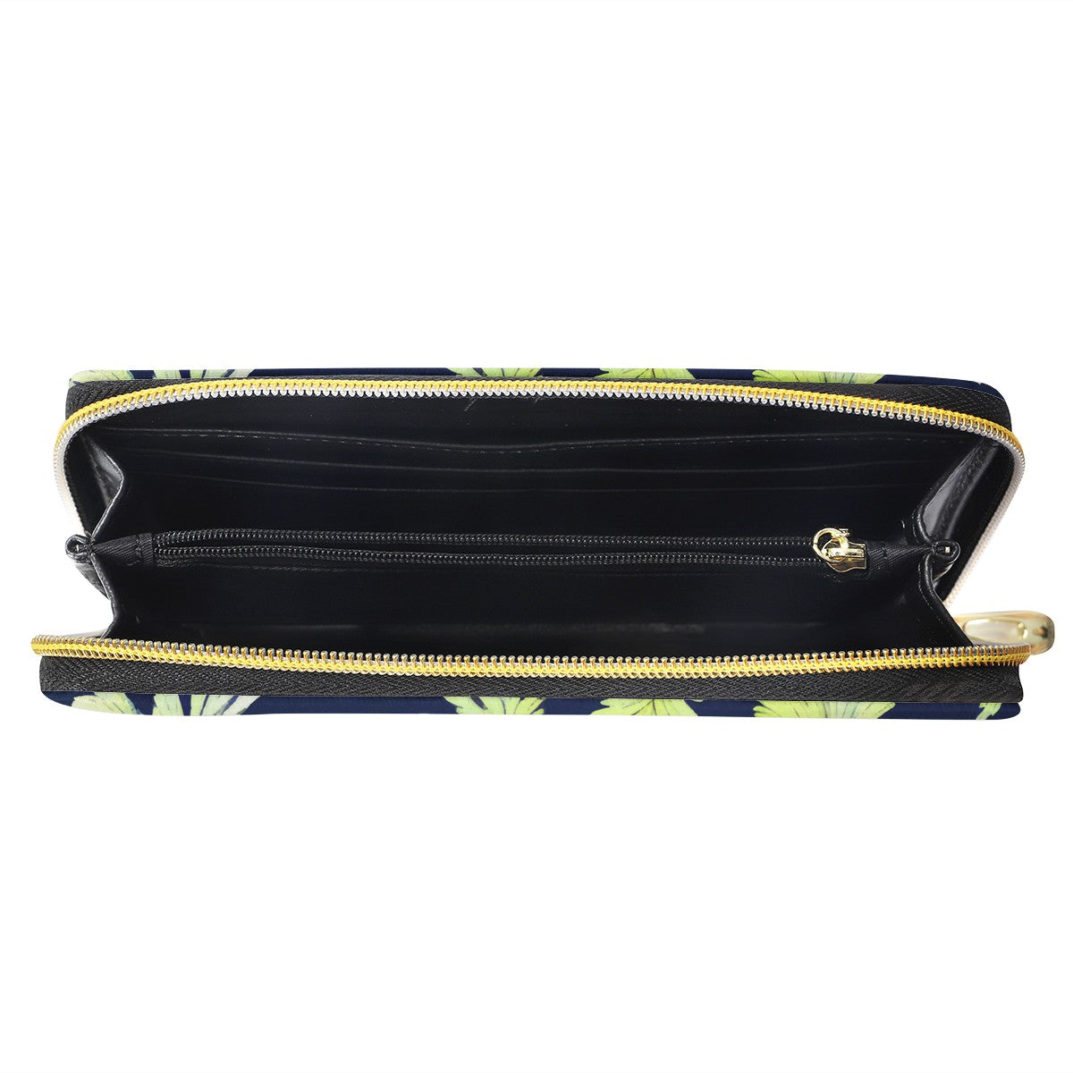 Palm Fronds - Lime Green and Black L Zipper Purse - Stylish and Functional Women's Clutch