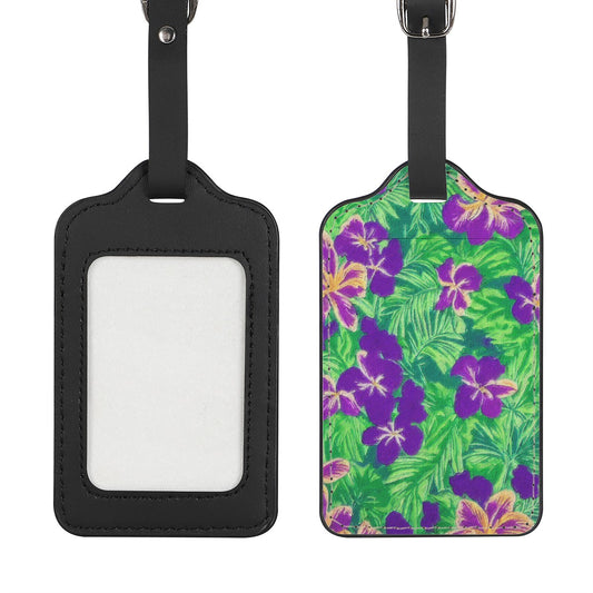 Blue Flag Iris Luggage Tags, Personalized Travel Tags, Bag Tags, Suitcase Tags, Luggage Identifiers, Travel Essentials