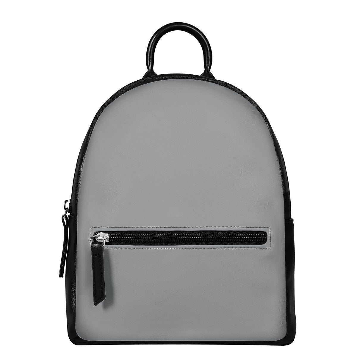 Silver Gray PU Backpack