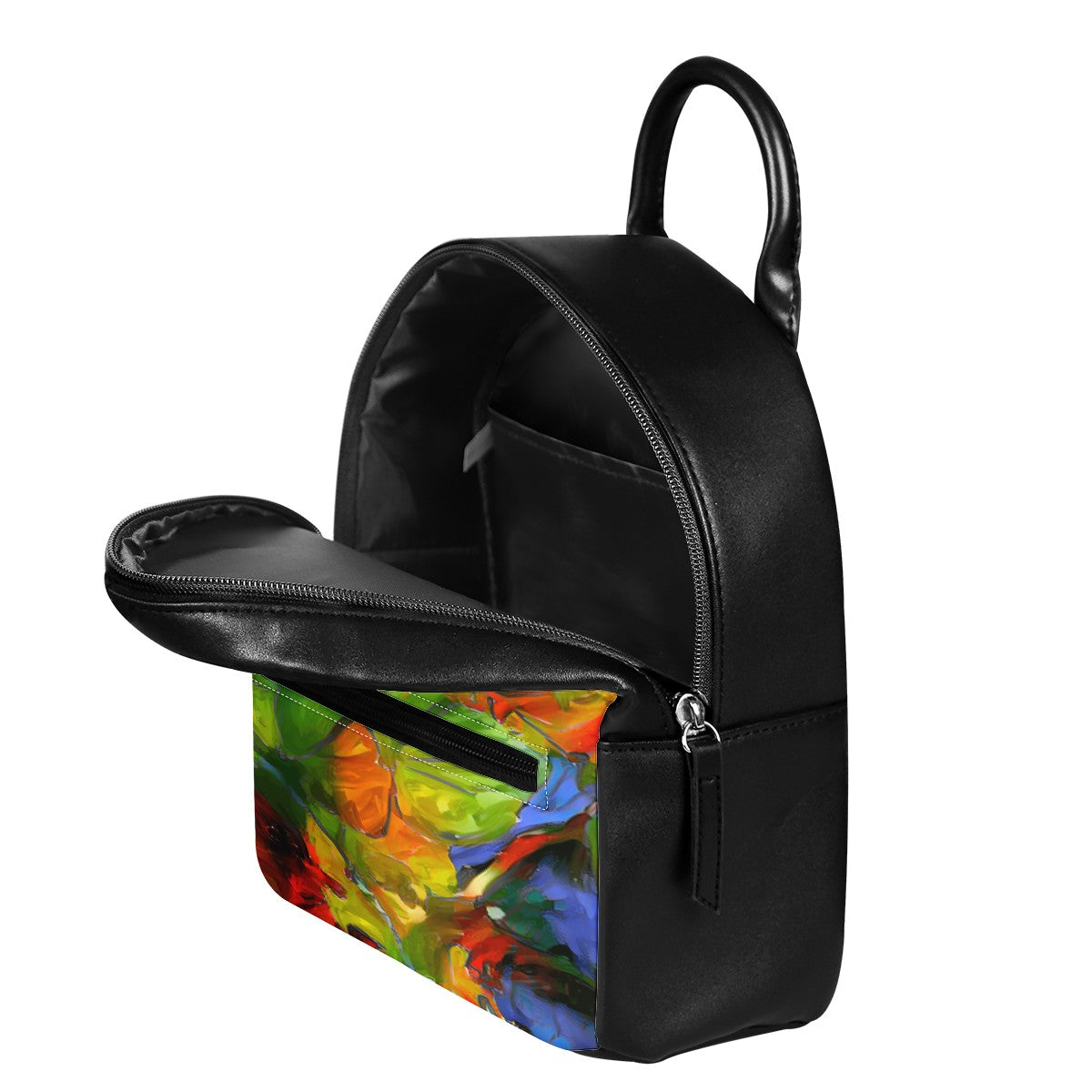 Petunia Flower PU Backpack