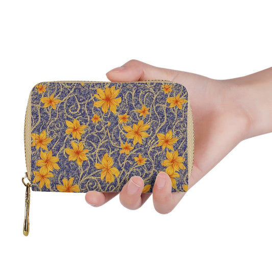 Jasmine Zipper Card Holder - PU Leather Waterproof Card Holder with 20 Card Slots Universal ONESIZE