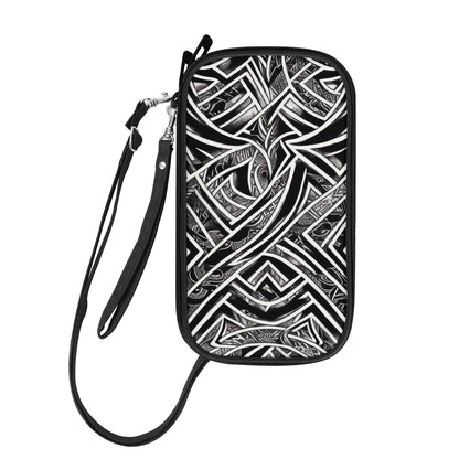 Black and White Polynesian Passport Wallet