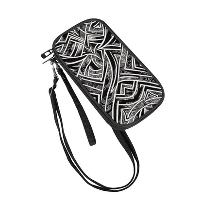 Black and White Polynesian Passport Wallet