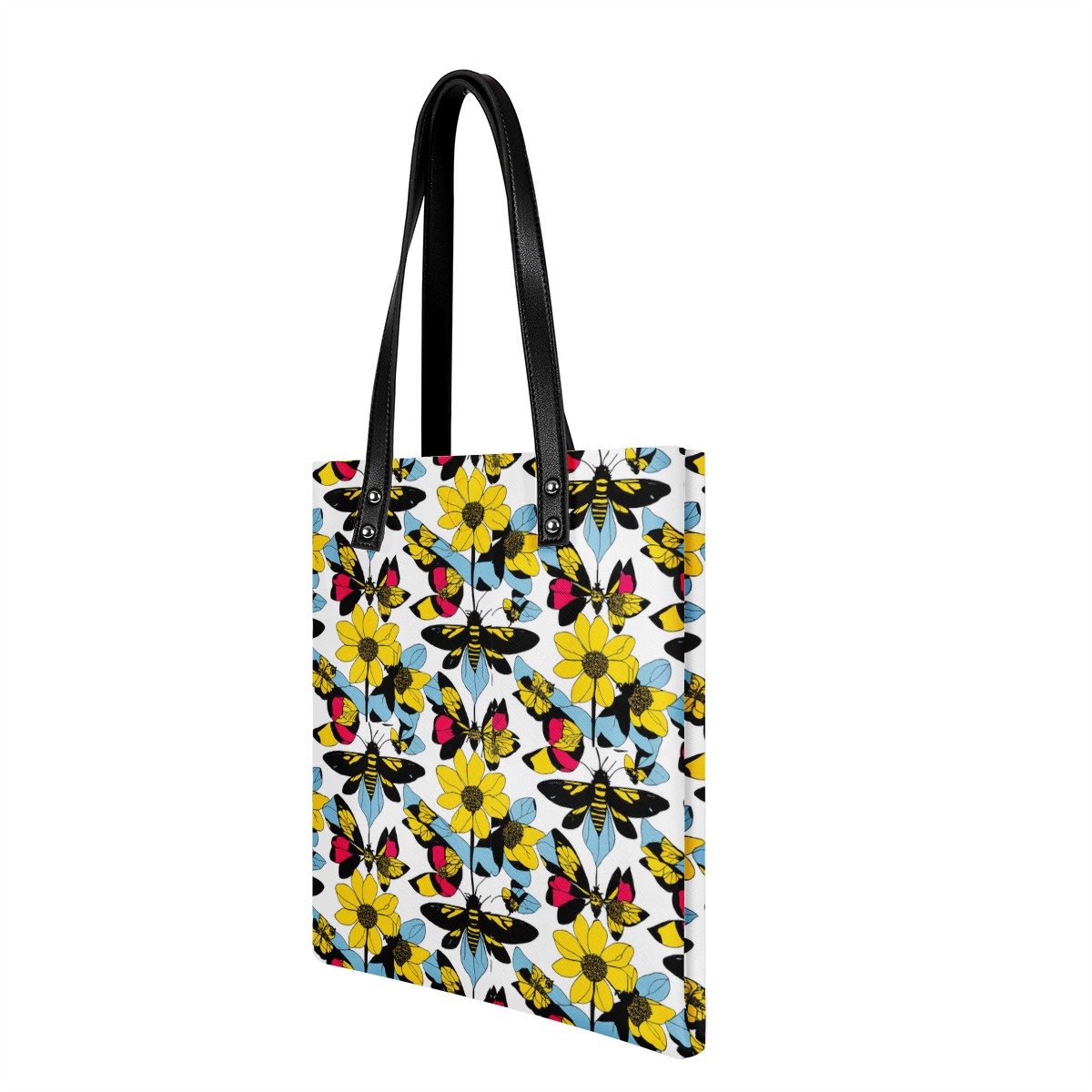 Bees and Sunflowers PU Leather Handbags