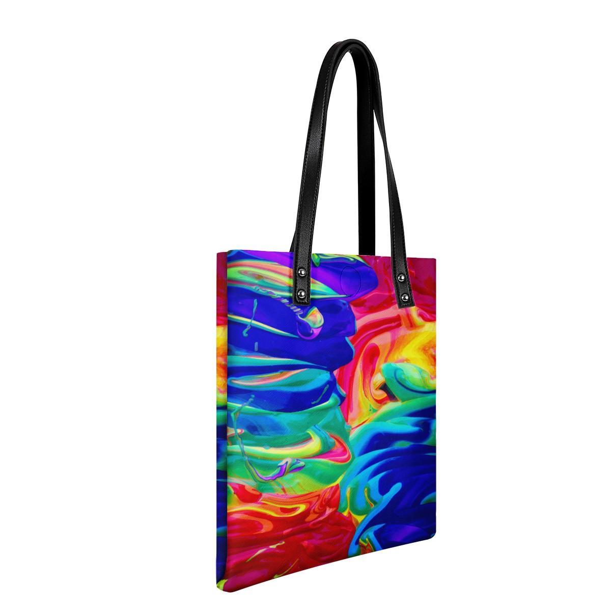 Rainbow Confusion PU Leather Handbags