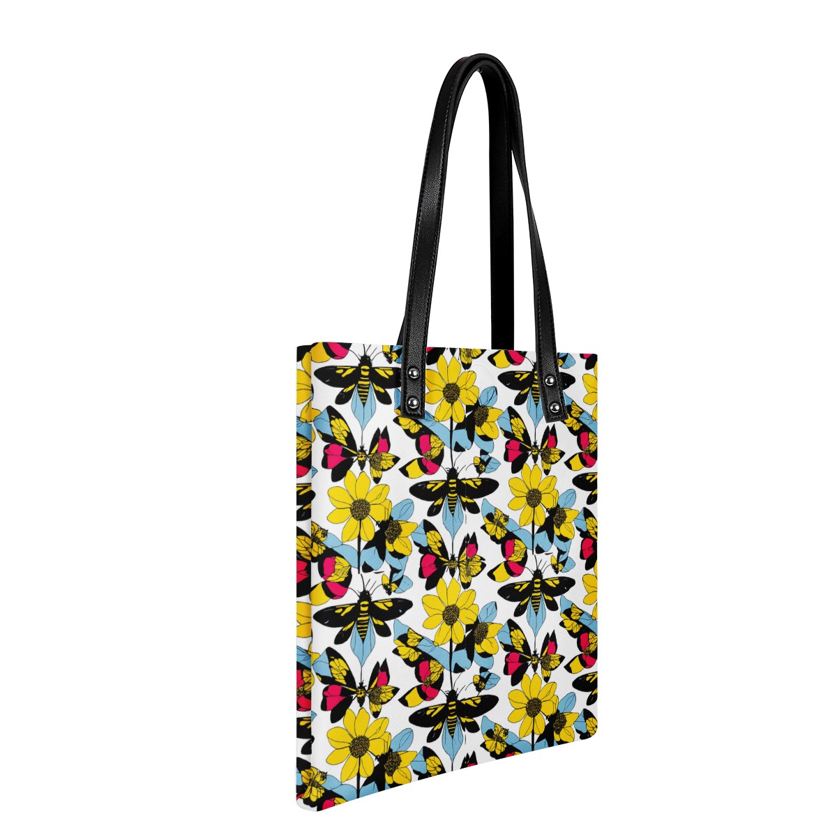 Bees and Sunflowers PU Leather Handbags