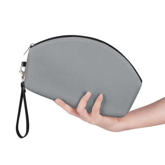 Silver Gray Curve Cosmetic Bags