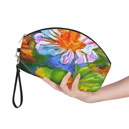 Petunia Flower Curve Cosmetic Bags