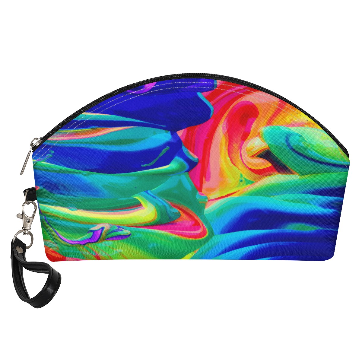 Rainbow Confusion Curve Cosmetic Bags