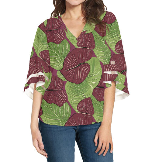 Women Puff Sleeve Blouse white