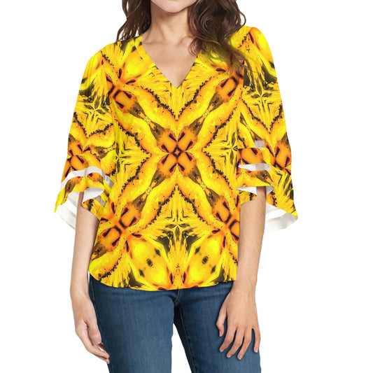 Toghu Women Puff Sleeve Blouse white