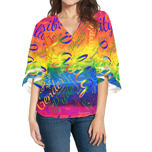 Inclusivity Women Puff Sleeve Blouse white