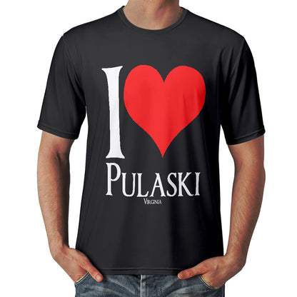 I Heart Pulaski Black Men's T-shirt