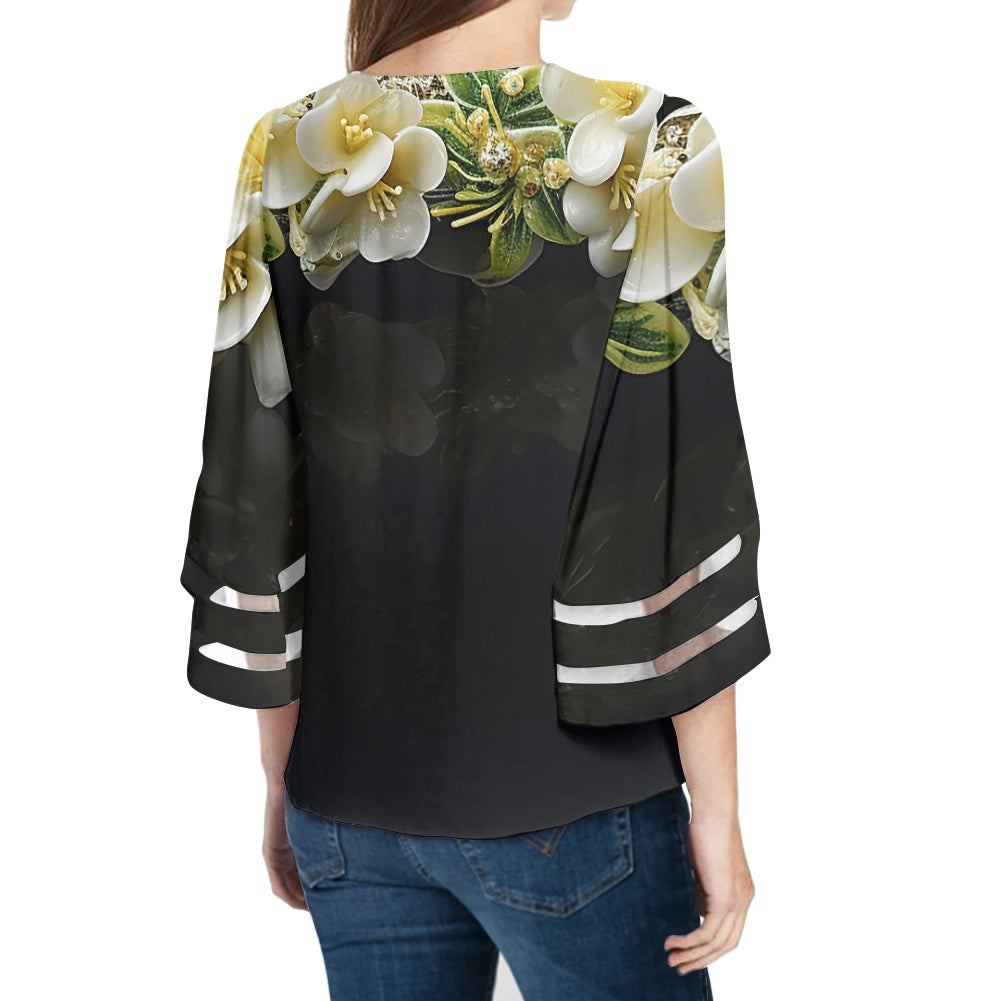 Puakenikeni Women Puff Sleeve Blouse